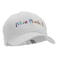 thumbnail image 5 of Viva Word Embroidered Twill Cap - White OSFM, 5 of 5