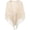 Beige, variant on Boho Open Knit Fringe Shawl Wrap Triangle Scarf, Beige