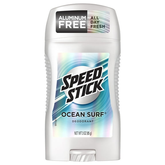 Speed Stick Clear Solid Deodorant, 24 HR, Ocean Surf, 3 OZ - 4 Pack