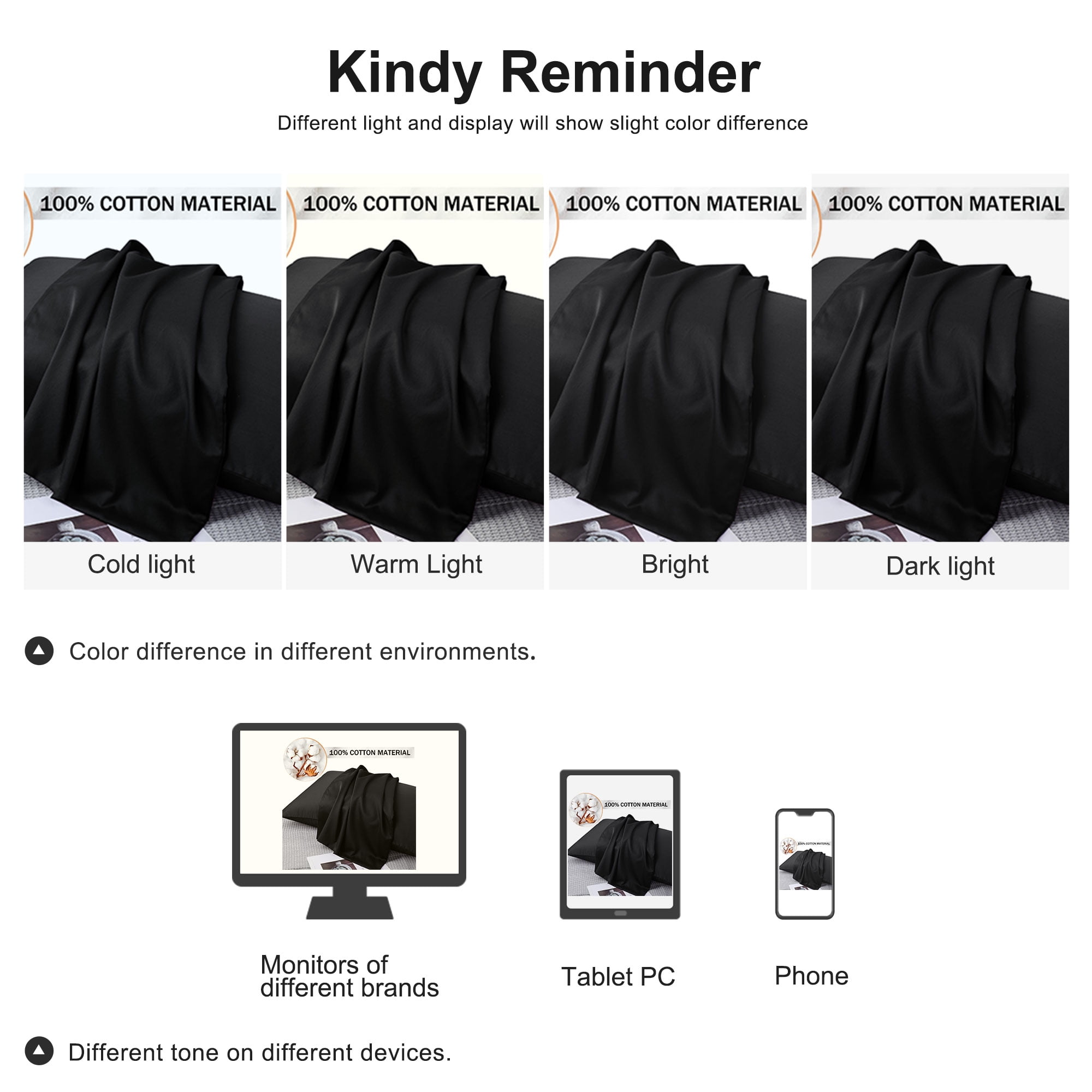 Unique Bargains Breathable Zipper Closure Cotton Pillowcases 2 Pcs Black Queen