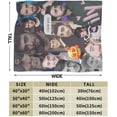 thumbnail image 3 of Daniel Radcliffe Fashion Personality Blanket Winter Super Soft Quilt Bed Durable Warm Lightweight Blanket 50""x40"", Black, 3 of 6