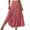 Red #1, variant on Evdexr Women Floral Maxi Skirt Smocked High Waist Cotton Flowy Long Skirts Summer Boho Beach Hawaiian Vacation A Line Skirt Blue S
