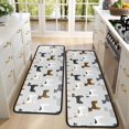 thumbnail image 4 of Kitchen Rugs Sets Of 2,Bulldog Dog Anti Fatigue Kitchen Mat Rugs Non Slip Washable,Decorative Kitchen Floor Mats for Kitchen,Sink,Laundry,17"x47"+17"x47", 4 of 5