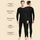 thumbnail image 4 of Venta de liquidación, traje de otoño para hombre, cálido forro polar grueso, modelo de pareja, traje de otoño, pantalones largos de ropa interior de lana dorada a la moda, 4 of 5