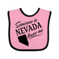Inktastic Someone in Nevada Loves Me Boys or Girls Baby Bib