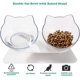 thumbnail image 3 of Cuenco para gatos, cuenco doble, boca inclinada, transparente, cuenco doble, protección para el cuello, cuenco inclinado para comida para gatos, cuenco para mascotas no cerámico, cuenco para gatos, c, 3 of 5
