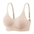 thumbnail image 2 of Tsesme Bras for Women Comfortable Wireless Full Cup Back Closure Jelly Smoothing Bra Support and Lift Bra, 2 of 7