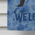 thumbnail image 4 of Carolines Treasures CK4963CHF Russian White Black 1 Cat Welcome Flag Canvas House Size Large multicolor, 4 of 4