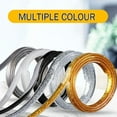 thumbnail image 5 of Wall Floor New Bathroom Waterproof PVC 6M Ceramic Tile Seam Tape Ceiling Edge Strips Beautiful Seam Tapes Mildew Proof Gap Tape SILVER, 5 of 8