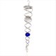 thumbnail image 1 of Estabilizador de Hilandero de Viento de en Espiral de Bola de Azul, Espiral Decorativa, Hilandero de Viento en Espiral, Decoración de Jardín, 1 of 5