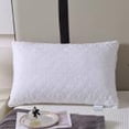 thumbnail image 4 of Decorative Lumbar Pillow,Contemporary Jacquard Oblong Cushion Geometric, Crystal Embroidery Pillow for Bed, Couch, Sofa, Modern Home Decor-Crystal Matrix(White), 4 of 7