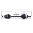 thumbnail image 5 of TrakMotive CV Axle Shaft HO-8092 Premium; OEM Replacement, 5 of 5