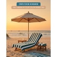 thumbnail image 5 of Casa Platino Cotton Pool Towels - 4 Pack Cabana Striped Bath Towel,Quick Dry Absorbent Towels for Swimming Lessons, Pools and Lake Adventures - Green, 5 of 9