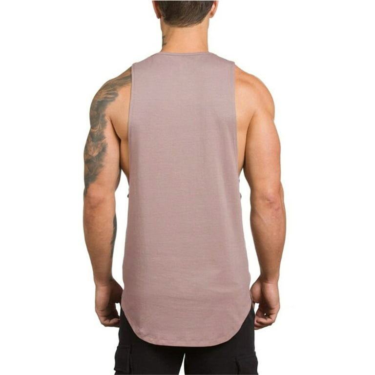 UKAP Mens Solid Gym Bodybuilding Stringer Tank Top Moisture