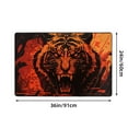 thumbnail image 3 of DouZhe Cartoon Angry Orange Tiger Rugs Doormat, Non-Slip Machine Washable Carpets Floor Door Mat , 36" x 24", 3 of 7