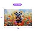 thumbnail image 5 of Welcome Spring Summer Schnauzer Portrait Flower Blue Sky Doormat Miniature Schnauzer Dog Lover Indoor Outdoor Welcome Mat - 12001, 5 of 5