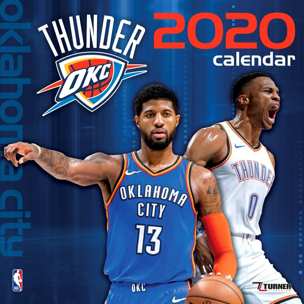Oklahoma City Thunder 2020 12x12 Team Wall Calendar (Other) Walmart