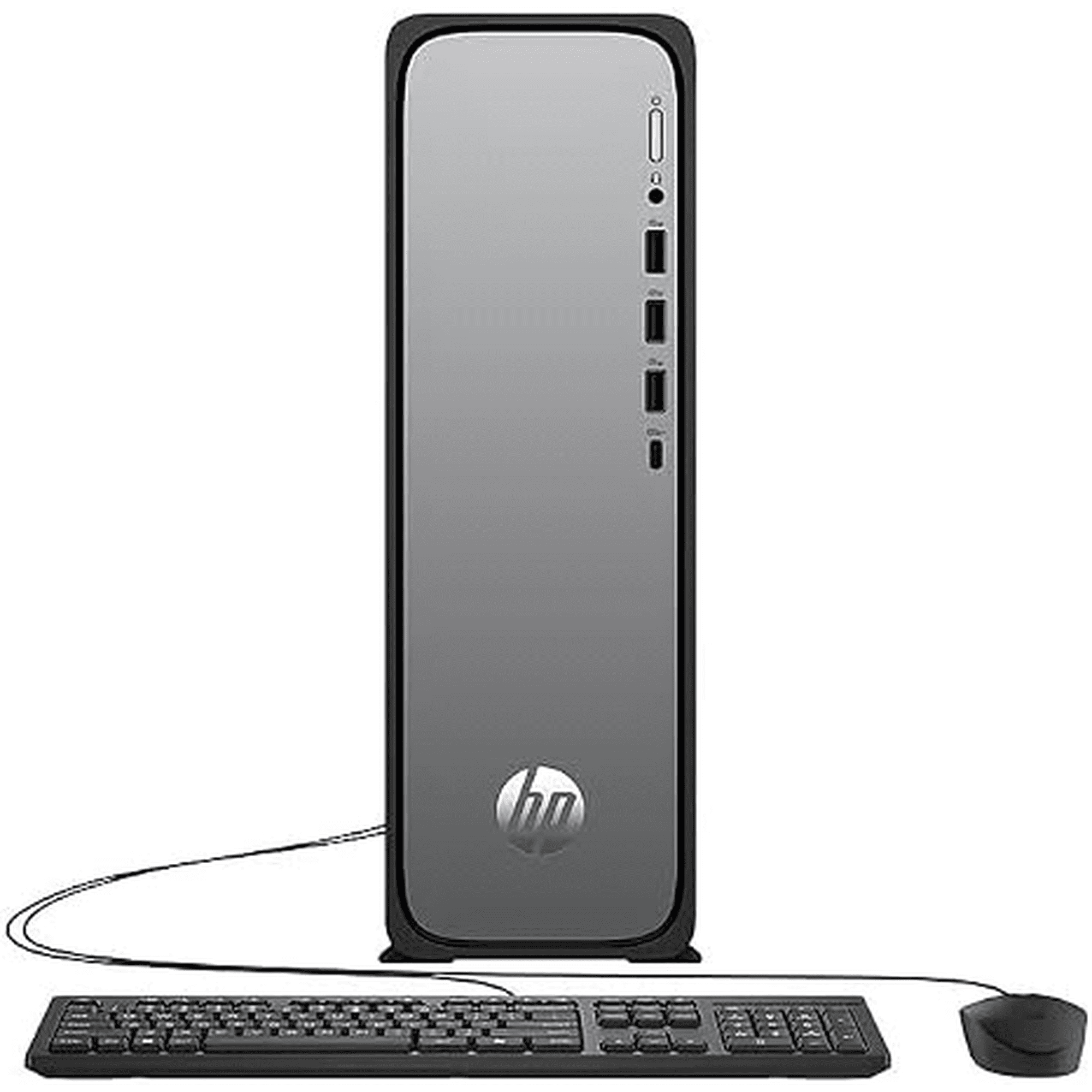 HP OmniDesk Slim Desktop S03-0055t PC, Windows 11 Home, Intel® Core™ i3,16GB RAM,512GB SSD,Meteor silver