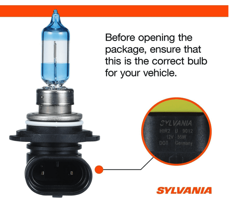 SYLVANIA - 9012 SilverStar Ultra - High Performance Halogen Headlight Bulb, High Beam, Low Beam and Fog Replacement Bulb, Brightest Downroad with Whiter Light, Tri-Band Technology (Contains 2 Bulbs)