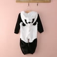thumbnail image 4 of Cute Baby Girl Boy Panda Rompers Winter Soft Warm Jumpsuit Rompers Playsuit, 4 of 5