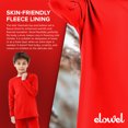 thumbnail image 7 of Elowel Boys Thermal Underwear Set for Kids Soft Cozy Fleece Base Layer XL Red, 7 of 7