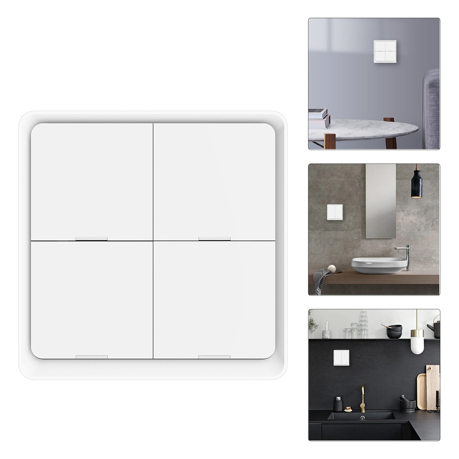 Gerich 4 Button Zigbee Wireless Smart Scene Pasting Switch Pasting Smart Linkage