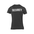 thumbnail image 2 of NYC Factory Men's Dark Heather Security Tee Front & Back Distressed White Print Dark Heather - White, X-Large, 2 of 2