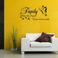 thumbnail image 5 of (Clearance) pdqouc Wall Stickers, Home Decorations for Living Room, Family Where Life Begins & Love Never Ends, Letters for Wall Decor Word Sticker Decal Peel and Stick for Classroom Bedroom, 5 of 7