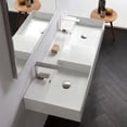 thumbnail image 3 of Nameeks Scarabeo 5143-Two Hole Teorema 2.0 47-13/16" Rectangular Ceramic Wall Mount / Drop, 3 of 3