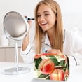thumbnail image 6 of Peach Large Capacity Waterproof PVC Cosmetic Travel Bag with Zipper Pouch for Ladies and Girls, Lightweight Printed Design Men's Toiletry Bag, Extra Large Toiletry Bag for Women on the Go, 6 of 6