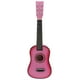 thumbnail image 1 of Guitarra acústica folk de 23 pulgadas, instrumento musical para principiantes, guitarra de 6 cuerdas, juguete para niños (rosa), 1 of 7