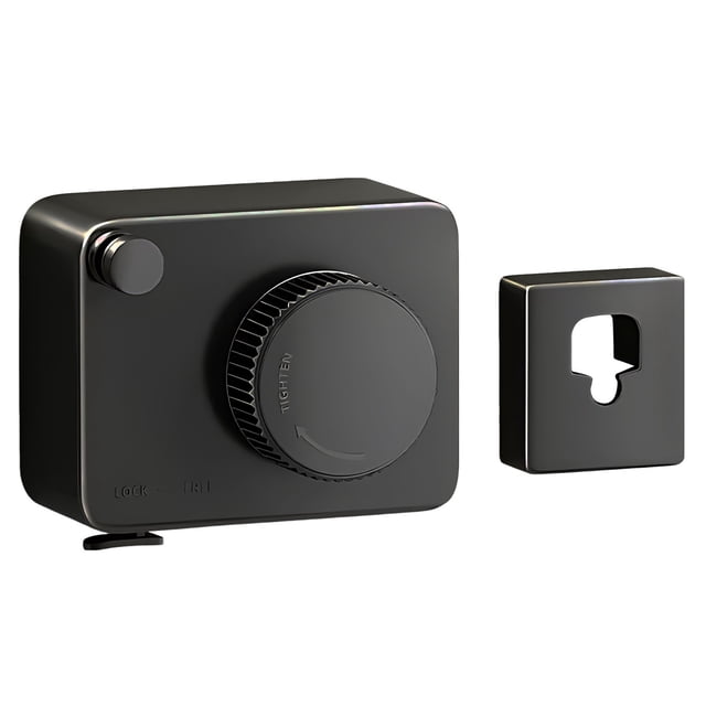 TFixol Corde à Linge Rétractable pour Usage Intérieur et Extérieur, Corde de Séchage Murale Sans Perçage avec Tension Réglable, Fil d'Acier Inoxydable 4.2m, Compacte et Portable, Noir