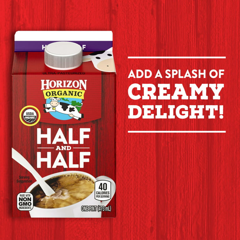 Horizon Organic Half & Half, Quart Wholesale - Danone Food Service