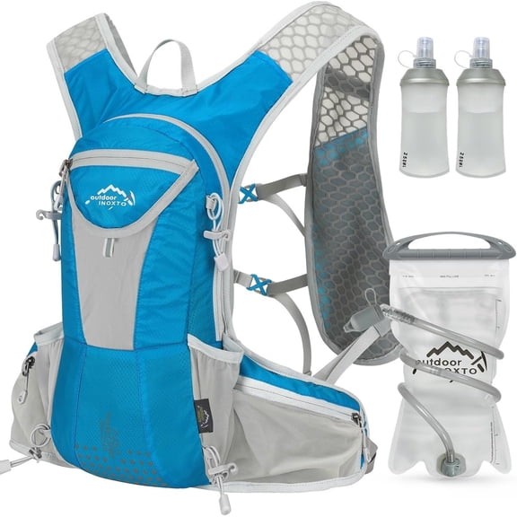 Hydration Pack Backpack, Lightweight Water Backpack with 2L Hydration Bladder Daypack for Men Women,Running Hydration Vest for Trail Running Hiking Cycling Race Climbing