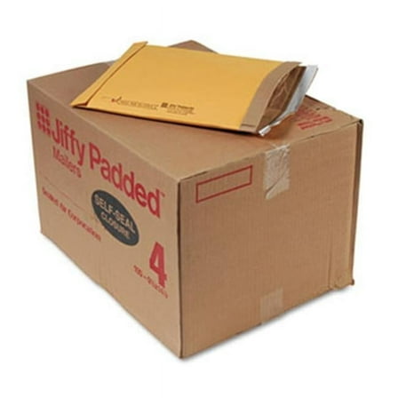 Sealed Air 67320 9.5 x 14.5 Jiffy Padded Self Seal Mailer 4 Natural Kraft