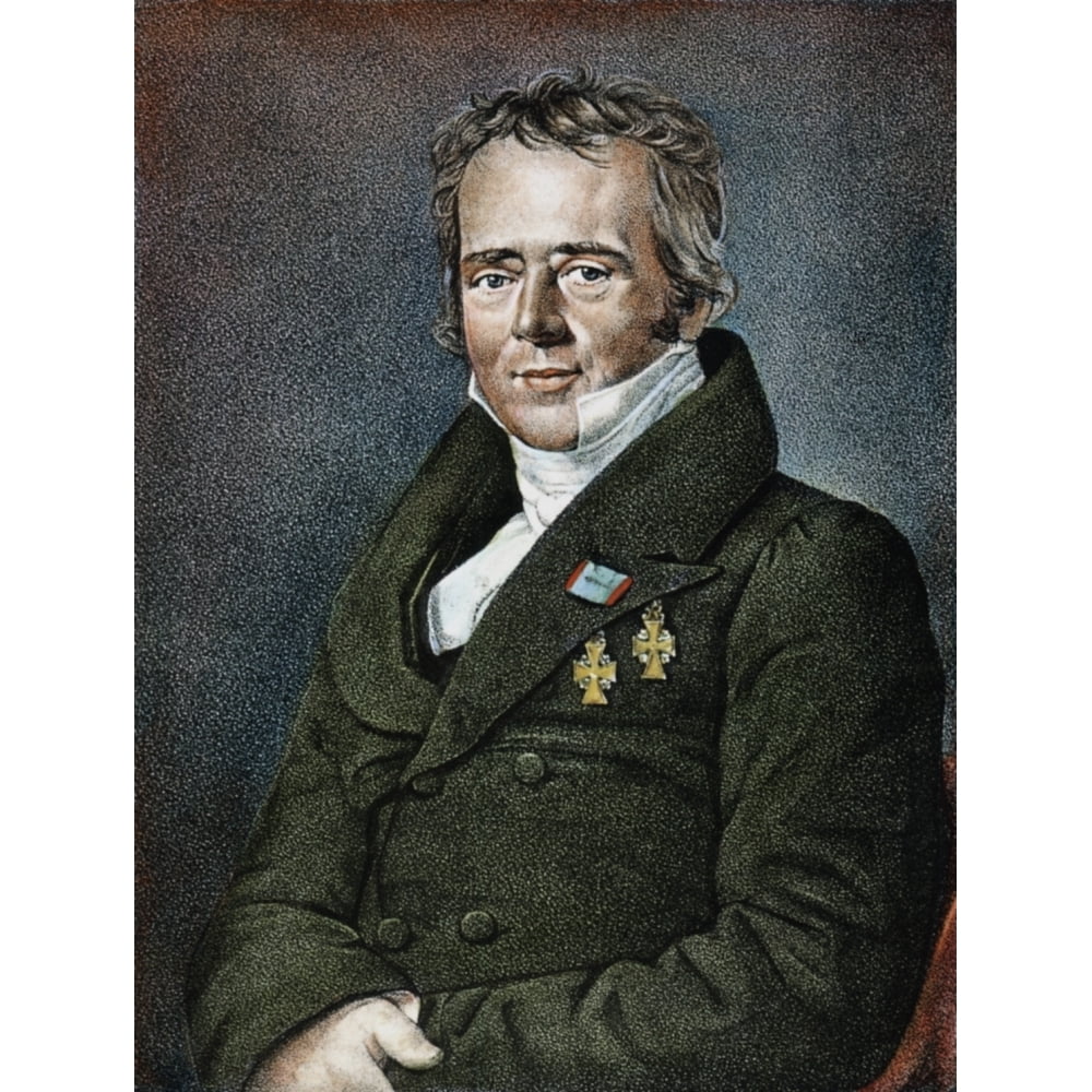 Hans Christian Oersted N(17771851). Danish Physicist. Danish Lithograph 19Th Century. Poster