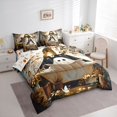 thumbnail image 2 of Homewish Cartoon Bathtub Ghost Queen Bedding, Cottage Butterfly Wildflower Bedding Comforter Set Queen, Halloween Reversible, 7 Pieces, 2 of 7