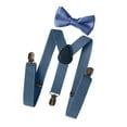 thumbnail image 4 of Conjunto de Tirantes jinwen con pajarita para hombre gris, 4 of 8