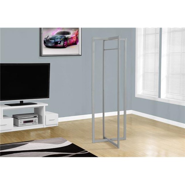 HomeRoots 332741 72 in. Silver Metal Coat Rack