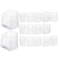 thumbnail image 2 of 16 pares Clear Heel Protector Tips Taps Caps Protectores de talón sin esquema para zapatos de tacón alto, 2 of 6