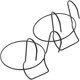 thumbnail image 2 of 2 piezas de macetas colgantes de metal para balcón con forma de anillo., 2 of 8