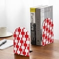 thumbnail image 5 of Susaid Red Cross 1 Print Wooden Bookends Decorative Book Ends for Shelves Heavy Books Holder Organizer Non-Slip Desk Book End for Kids Room Office School 1 Pairs, 5 of 8