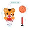 thumbnail image 4 of Aro De Baloncesto Juego de aros de baloncesto para bebés y niños, juguetes de tablero trasero de baloncesto para interiores (tigre), 4 of 6