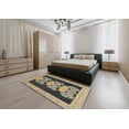 thumbnail image 4 of Ahgly Company Indoor Round Abstract Coffee Brown Abstract Area Rugs, 8' Round, 4 of 6