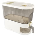 thumbnail image 1 of Rice Dispenser Press Household Sealed Container Transparent Metering Cup Storage Bucket Rice Bucket Rice Storage Box White for Clear Jar, 1 of 8