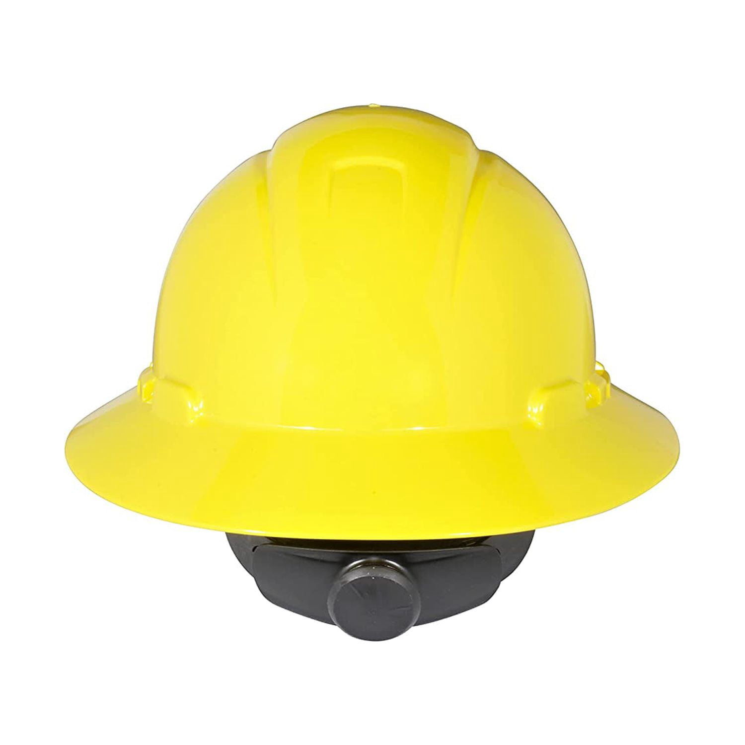 3M Full Brim Hard Hat H-802R, 4-Point Ratchet Suspension, Yellow