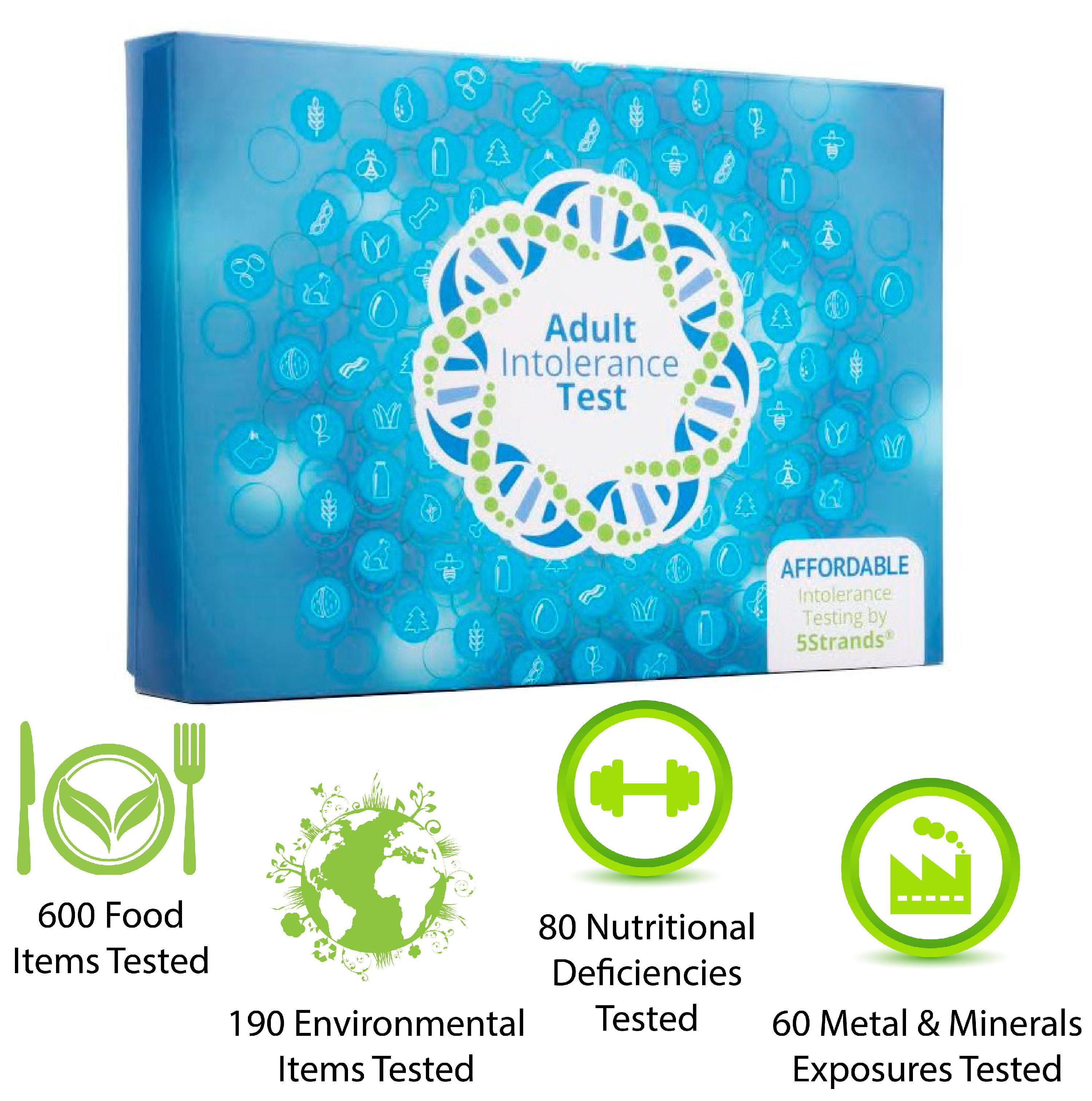 5Strands Affordable Allergy & Intolerance Deluxe Adult Test at Home