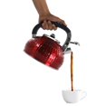 thumbnail image 3 of MegaChef 3 Liter Stovetop Whistling Kettle in Red, 3 of 4