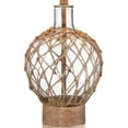 360 Lighting Coastal Table Lamps 27" Tall Set of 2 Rope and Clear Glass