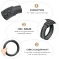thumbnail image 2 of OULII 1 Pair Outdoor Gymnastic Rings ABS Black Cervical Spine Correction for, 2 of 6